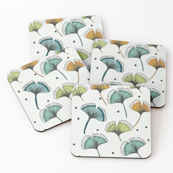 Item preview, leaves pattern with ginko leaves, Ginkgo leaves seamless pattern,  Sleeveless Top 6 designed and sold by outmaneljalili.