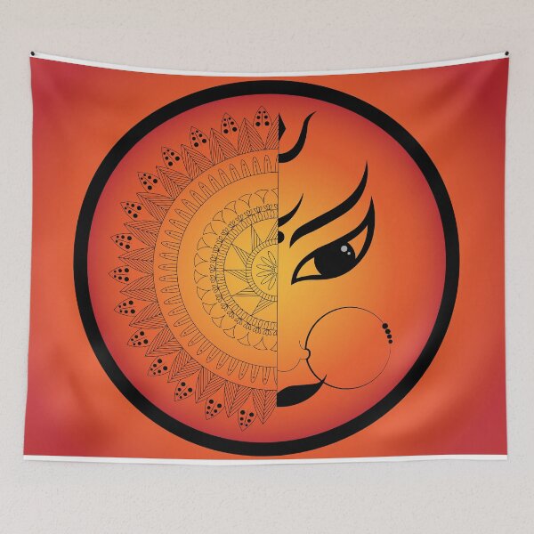 Artikelvorschau, Hindu-Göttin Durga Gesicht entworfen und verkauft von Amitdnath.
