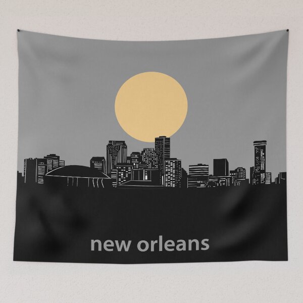 Item preview, new orleans skyline minimal designed and sold by BekimART2.