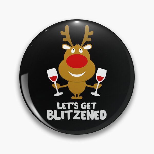 Item preview, Lets Get Blitzened Funny Drunk Reindeer designed and sold by juvajay.