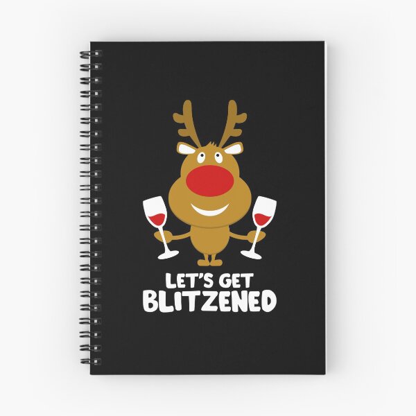Item preview, Lets Get Blitzened Funny Drunk Reindeer designed and sold by juvajay.