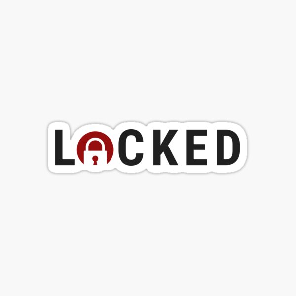 Locked Sticker For Sale By Teewana Redbubble