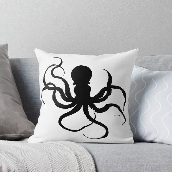 Item preview, Beach Theme Ocean Sea Fish Print Black N White designed and sold by peachyline.