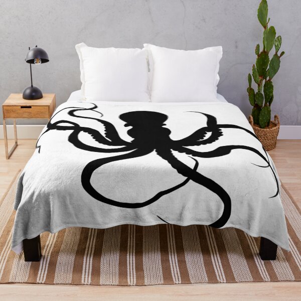 Item preview, Beach Theme Ocean Sea Fish Print Black N White designed and sold by peachyline.