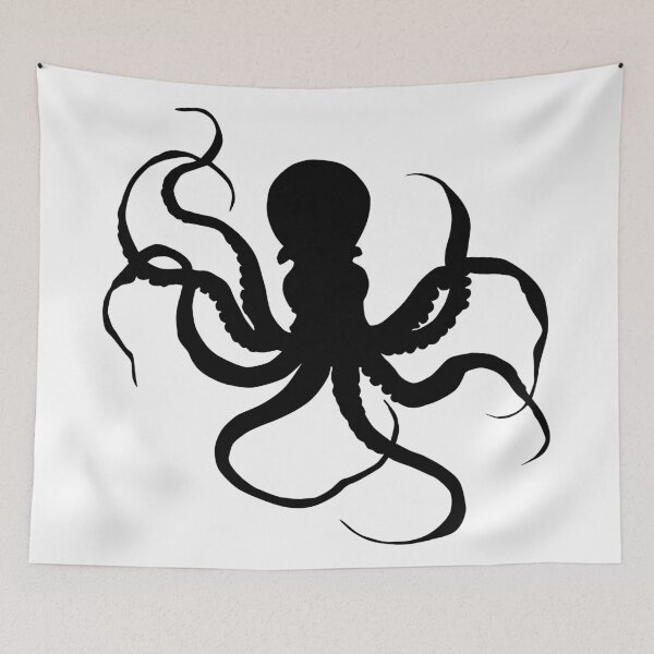 Item preview, Beach Theme Ocean Sea Fish Print Black N White designed and sold by peachyline.