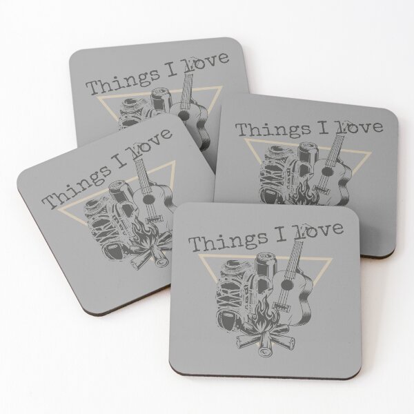 Item preview, Things I Love - for hikers, campers, and guitarists designed and sold by Freetimebm.