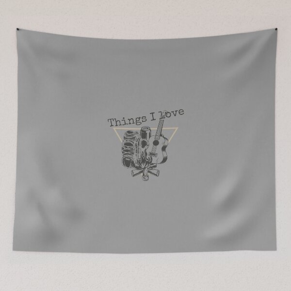 Item preview, Things I Love - for hikers, campers, and guitarists designed and sold by Freetimebm.