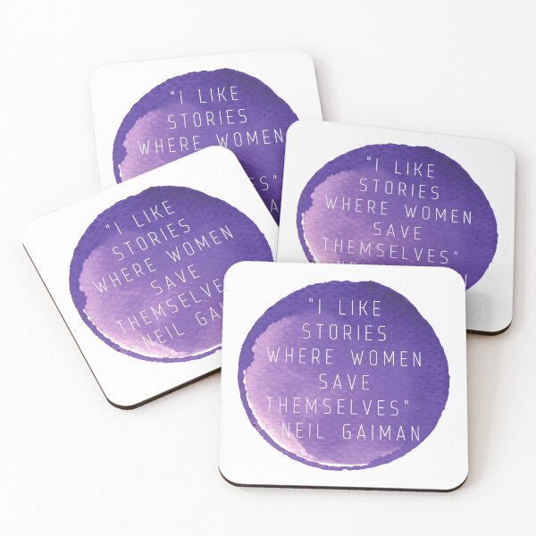 Item preview, "I like stories where women save themselves" | Quote by Neil Gaiman designed and sold by cattiktoks1718.