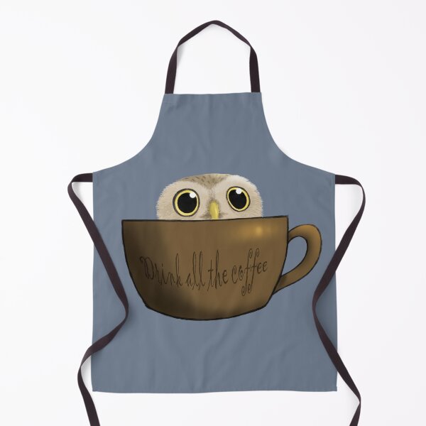 Item preview, drink coffee owl designed and sold by JuliaKerczaArt.