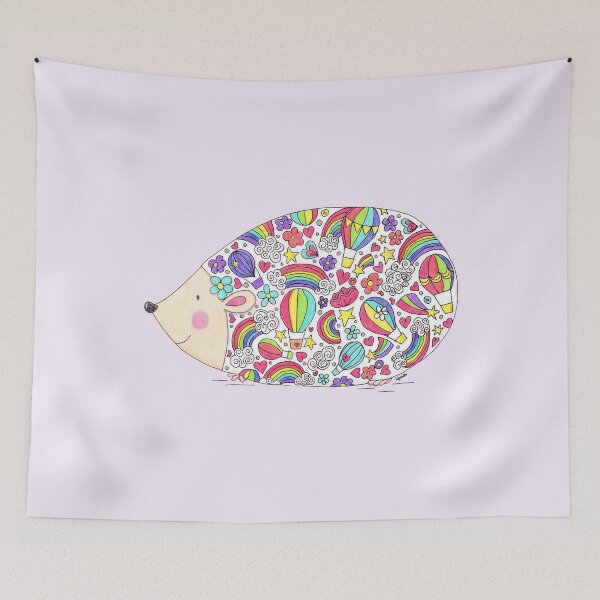 Artikelvorschau, Colourful Hedgehog entworfen und verkauft von LouiseFranksArt.