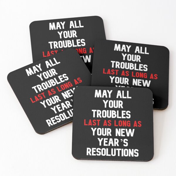 Item preview, new year's resolutions Happy new year funny quotes and gifts designed and sold by The Full Cart.