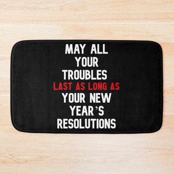 Item preview, new year's resolutions Happy new year funny quotes and gifts designed and sold by The Full Cart.