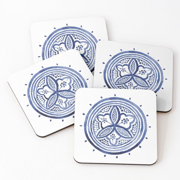 Item preview, Blue moroccan mandala designed and sold by Carolin Bentbib.