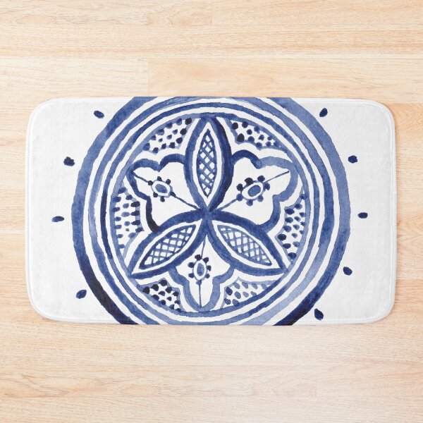 Item preview, Blue moroccan mandala designed and sold by Carolin Bentbib.
