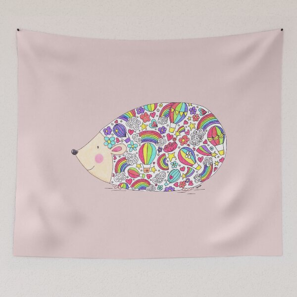 Artikelvorschau, Colourful Hedgehog entworfen und verkauft von LouiseFranksArt.