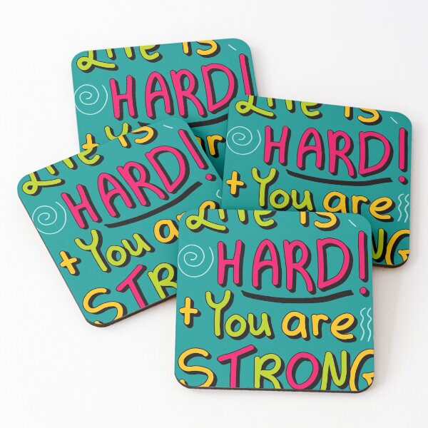 Item preview, Life is hard and you are strong life quote designed and sold by Owen Family Homeschool.