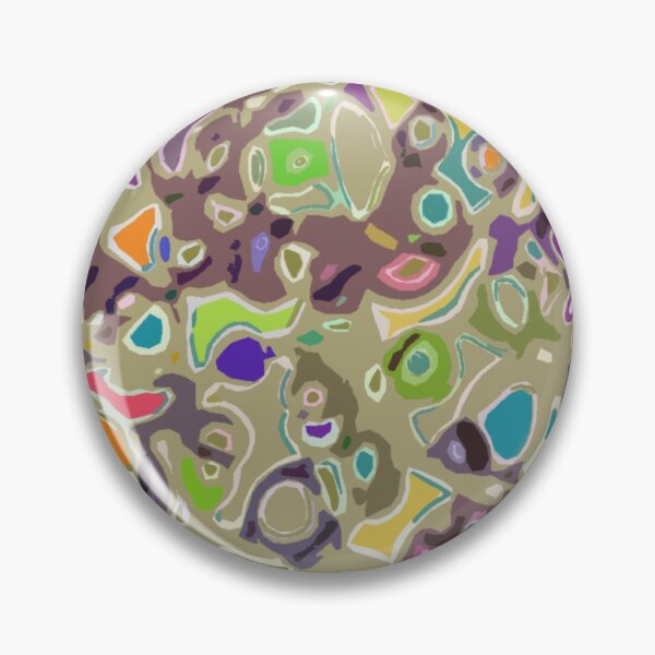 Item preview, Multicolor Organic Shapes on Chocolate Background designed and sold by AMGImpressions.
