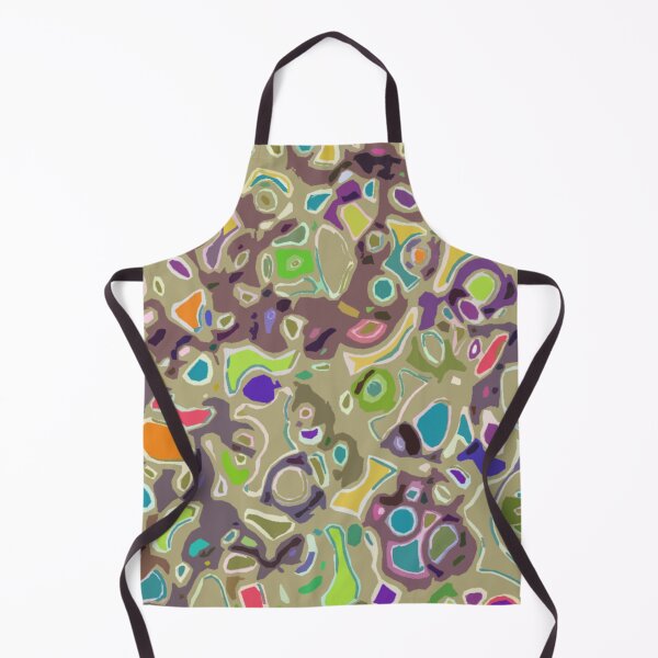 Item preview, Multicolor Organic Shapes on Chocolate Background designed and sold by AMGImpressions.