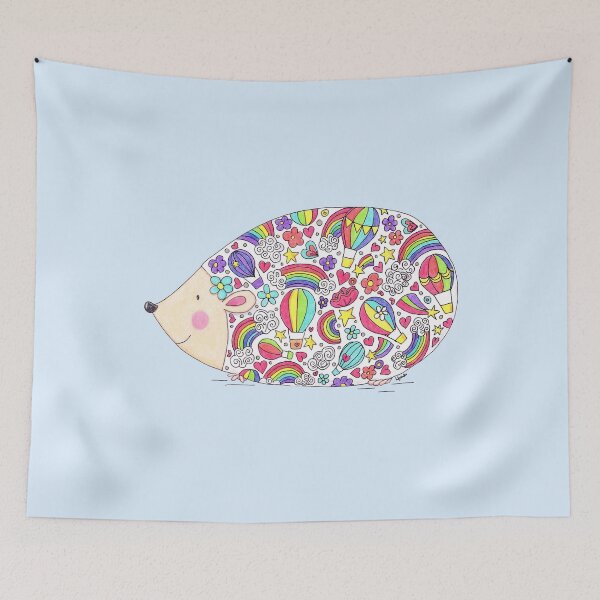 Artikelvorschau, Colourful Hedgehog entworfen und verkauft von LouiseFranksArt.
