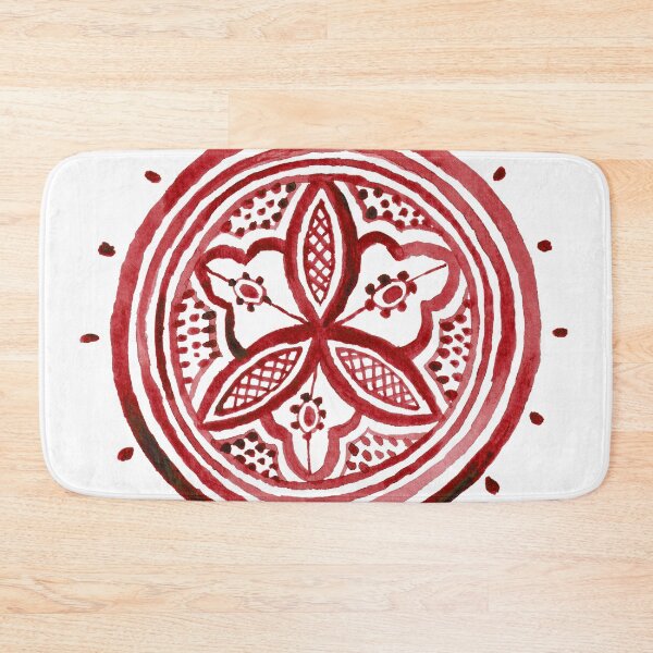 Item preview, Red moroccan mandala designed and sold by Carolin Bentbib.