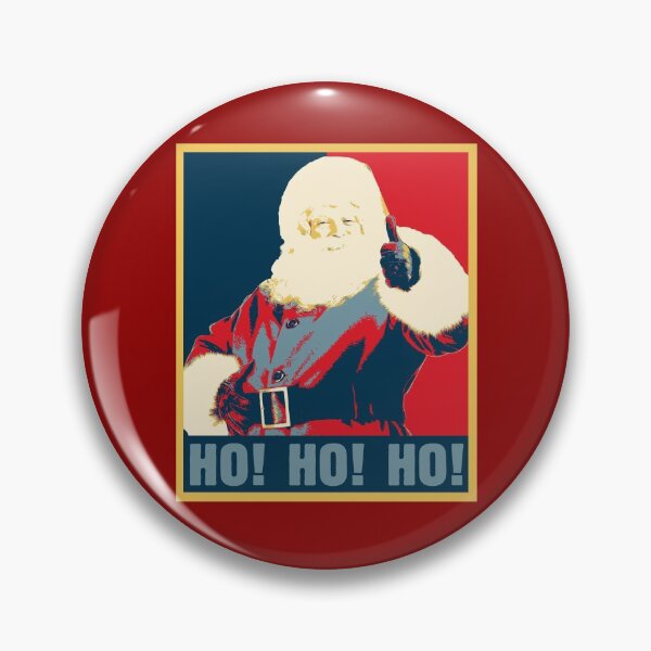 Item preview, Funny Retro Vintage Pop Art Poster Design Santa Сlaus - Ho Ho Ho Merry Christmas - The Best Merry Christmas Xmas New Year Gift for Costume Family Party or Office and Corporate Events - Ho 3 Gift Idea designed and sold by WG-Factory.