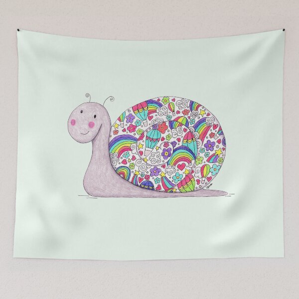 Item preview, Colourful Snail designed and sold by LouiseFranksArt.