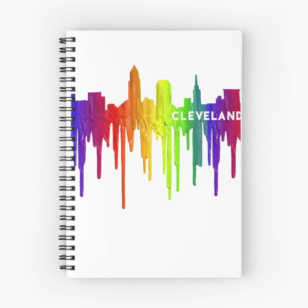 Item preview, Goteo de pintura arcoíris Horizonte de Cleveland designed and sold by Bethcentral Designs.