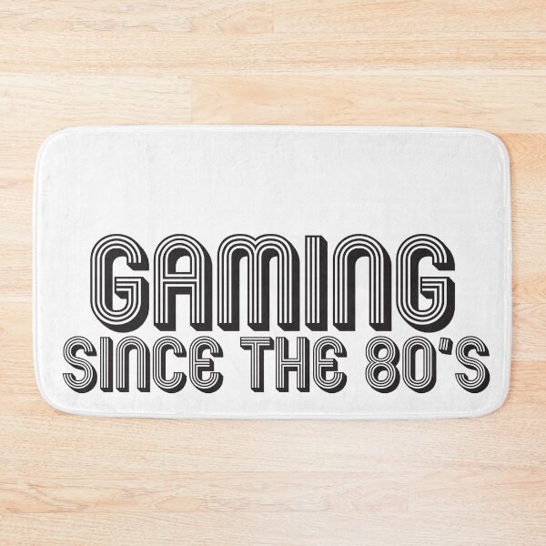 Item preview, Gaming Since the 80s - Black Retro Disco Lines (Black) designed and sold by JamiDesigns.