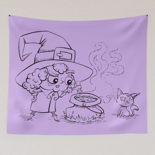 Item preview, Witch and cat designed and sold by crisarroyo.