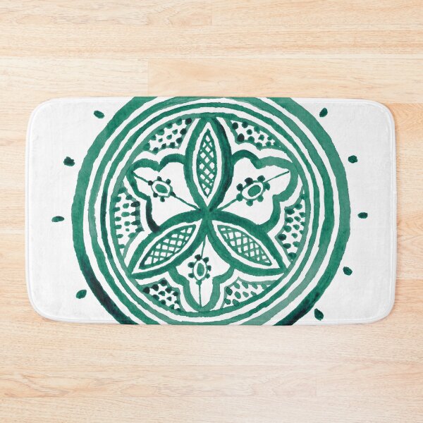 Item preview, Green moroccan mandala designed and sold by Carolin Bentbib.