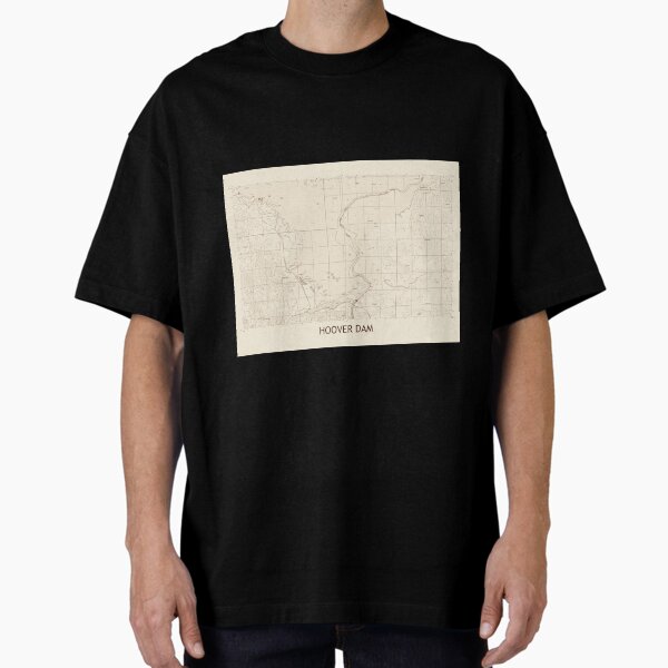 Item preview, Hoover Dam Topographical Map Vintage designed and sold by PGHPhotoCo.