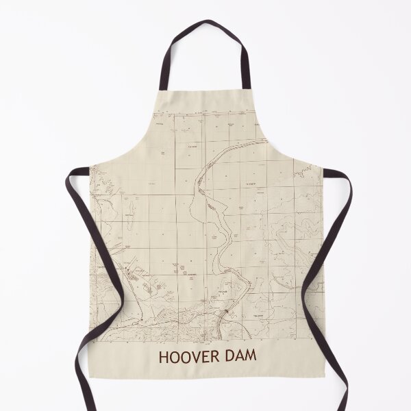 Item preview, Hoover Dam Topographical Map Vintage designed and sold by PGHPhotoCo.