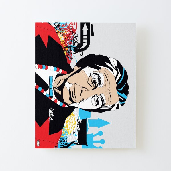 Golda Meir portrait - Pop Art Israeli leader Canvas Mounted Print