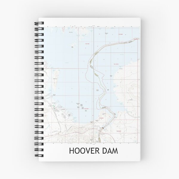Item preview, Hoover Dam Topographical Map Clean designed and sold by PGHPhotoCo.