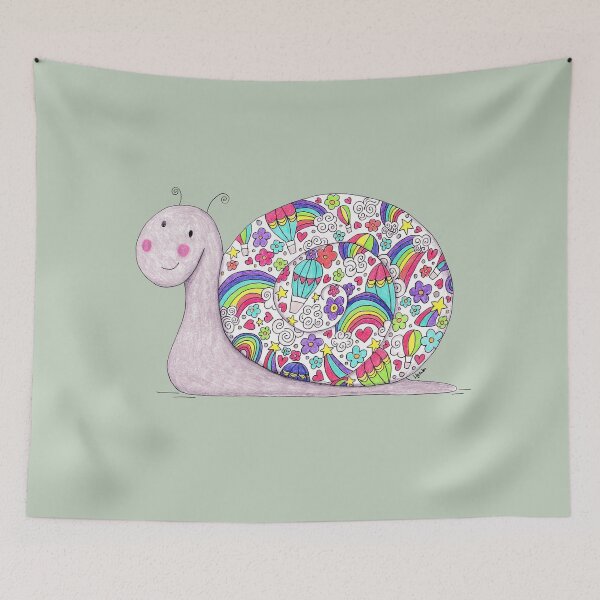 Item preview, Colourful Snail designed and sold by LouiseFranksArt.
