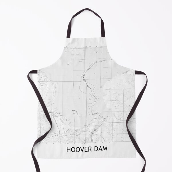 Item preview, Hoover Dam Topographical Map Black and White designed and sold by PGHPhotoCo.