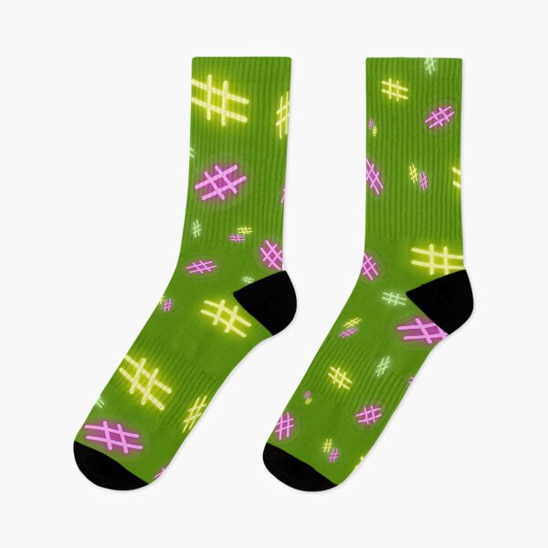 Item preview, Neon hashtags pattern designed and sold by FedoraDesign.