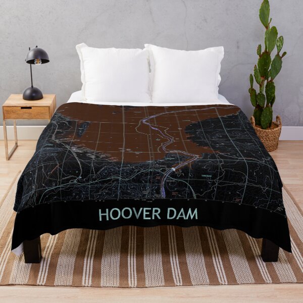 Item preview, Hoover Dam Topographical Map Dark designed and sold by PGHPhotoCo.