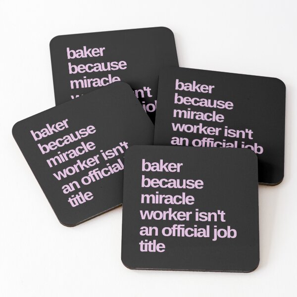 Item preview, Baker because Miracle Worker isn't an Official Job designed and sold by Shujii.