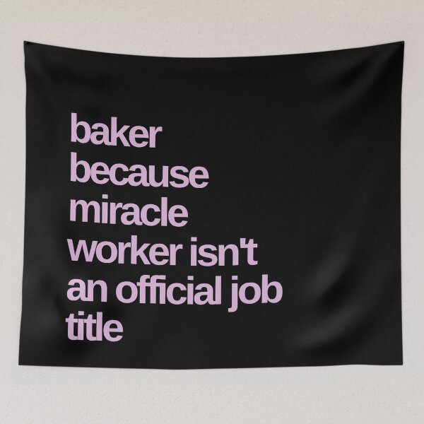 Item preview, Baker because Miracle Worker isn't an Official Job designed and sold by Shujii.