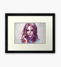The girl who waited Framed Print