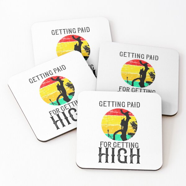 Item preview, Getting Paid For Getting High - Retro Funny Logger Gift Vintage Arborist Gifts designed and sold by TeesYouWant.