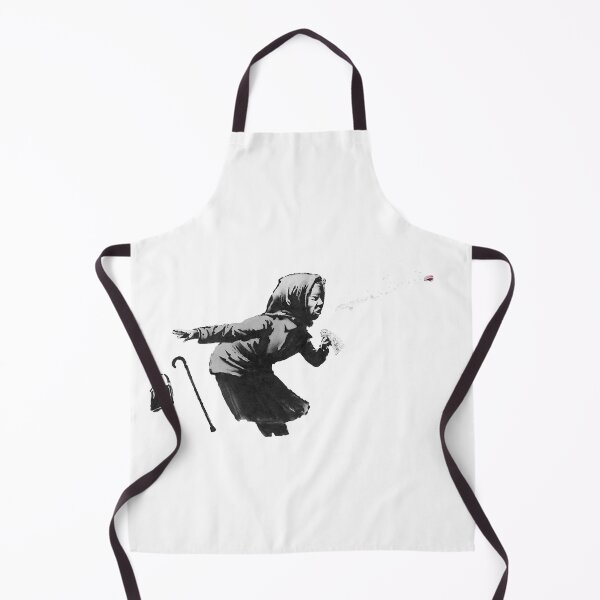 Item preview, Banksy Sneezing Woman black and white designed and sold by flyrocket.