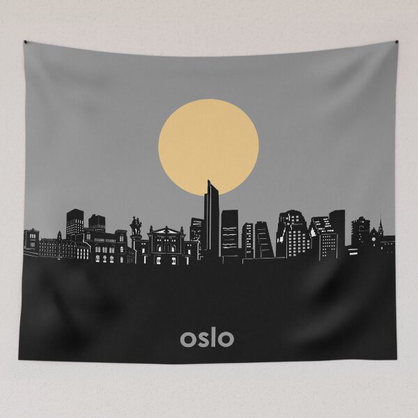 Item preview, oslo skyline minimal designed and sold by BekimART2.