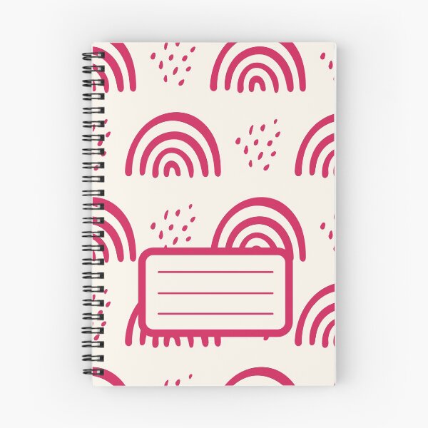 Item preview, Pink Good Vibes Spiral Book with Name Slip (Pink Good Vibes Spiral Notebook with Name Slip)  designed and sold by Mushrankhan.