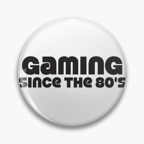 Item preview, Gaming Since the 80's - Funky Retro Headline Text (Black) designed and sold by JamiDesigns.