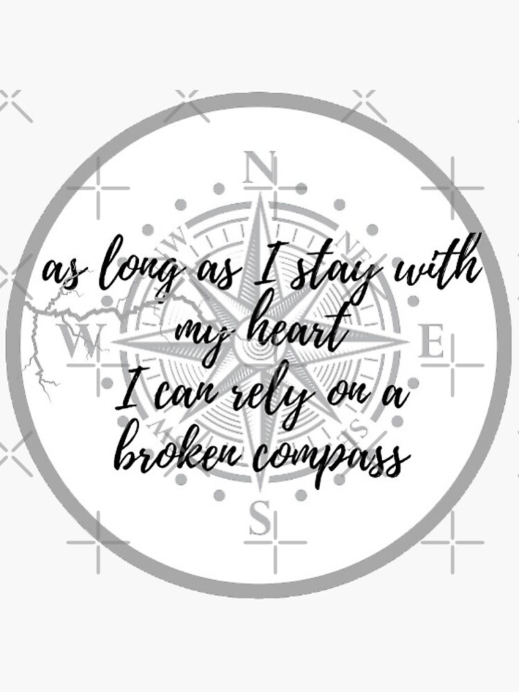 " stray kids broken compass lyrics stickers skz kpop" Sticker by