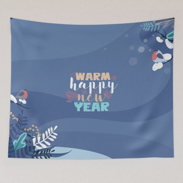 Item preview, Warm Happy new year | New Year | Festival designed and sold by designdroplet.