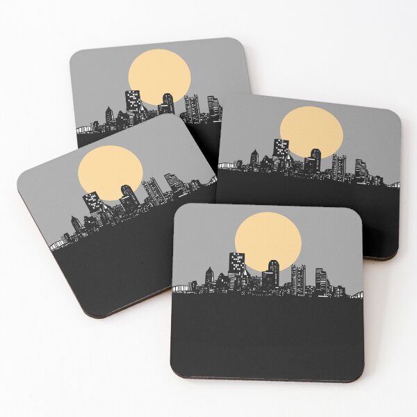 Item preview, pittsburgh skyline minimal designed and sold by BekimART2.