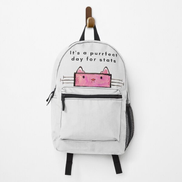 Item preview, Purrfect Day for Statistics- Pink Cat designed and sold by statsandcats.